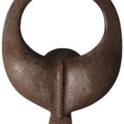 African wooden mask, symbolising a buffalo, Nigeria, 26x34cm