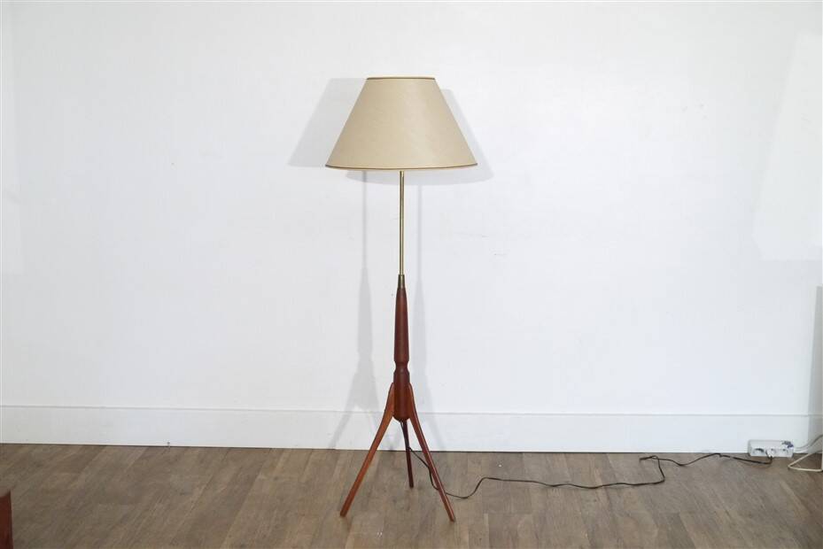 Vintage Danish teak floor lamp 1960s