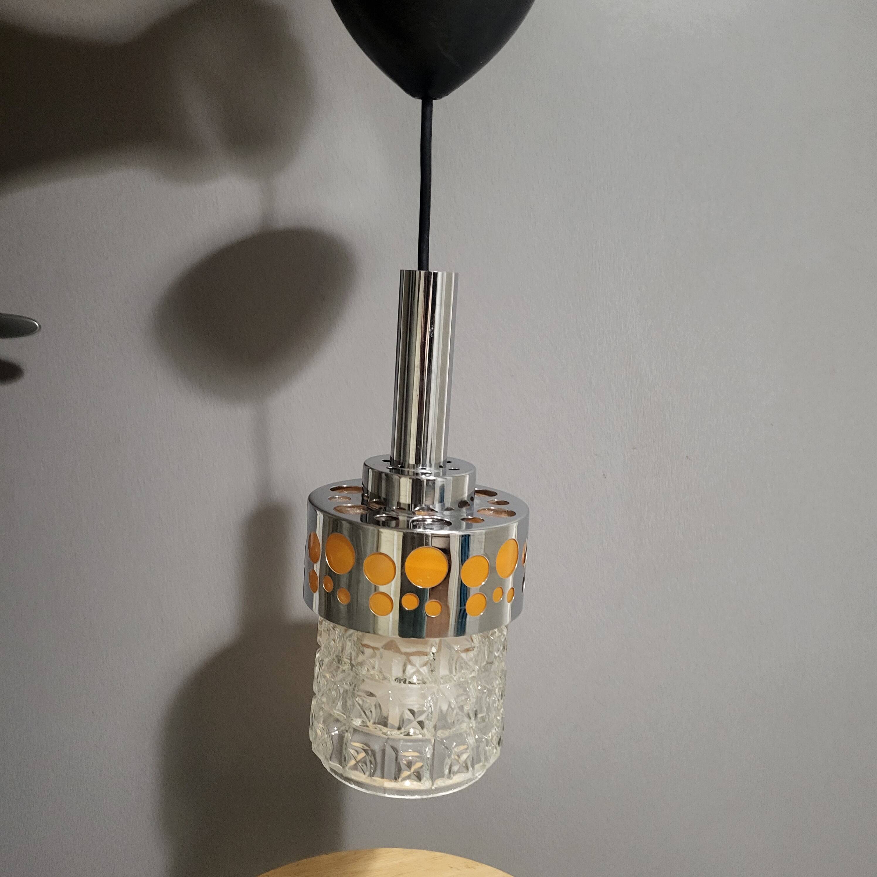 Raak suspension, space age chrome orange