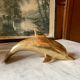 Vintage brass dolphin