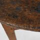 French round sidetable in oak with blue top and beautiful patina, ca. 1850