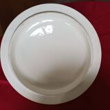 antique soup tureen Terre de Feu 1920/1930 with a decoration of birds and insects