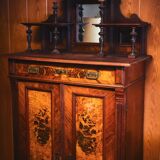Antiker Gründerzeit-Schrank mit Wurzelfurnier – ca. 150 Jahre alt