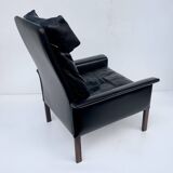 Vintage Retro Danish High Back Armchair Designed by H.Olsen Denmark 1960s