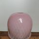 Globe de lampe abat jour méduse en verre moulé vintage rose pastel motif suspension baladeuse