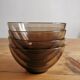 arcopal bowls in vintage grey smoked glass