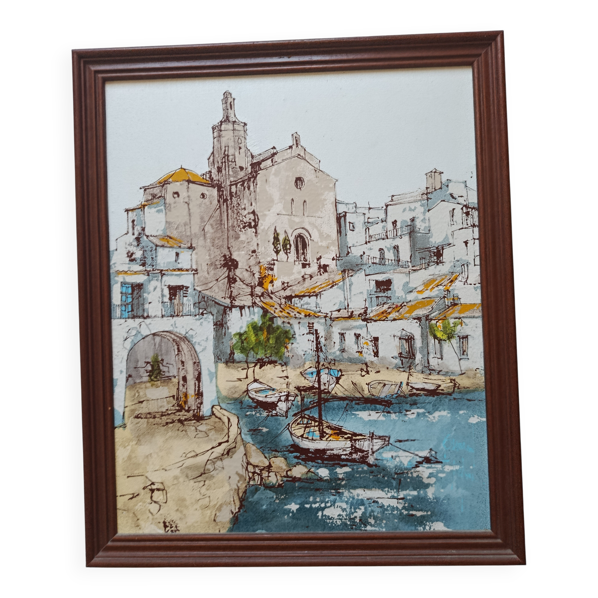 Hst + frame: port de l'alguer in cadaques spain, bernard dufour, process