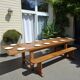 Grande table de ferme avec son banc