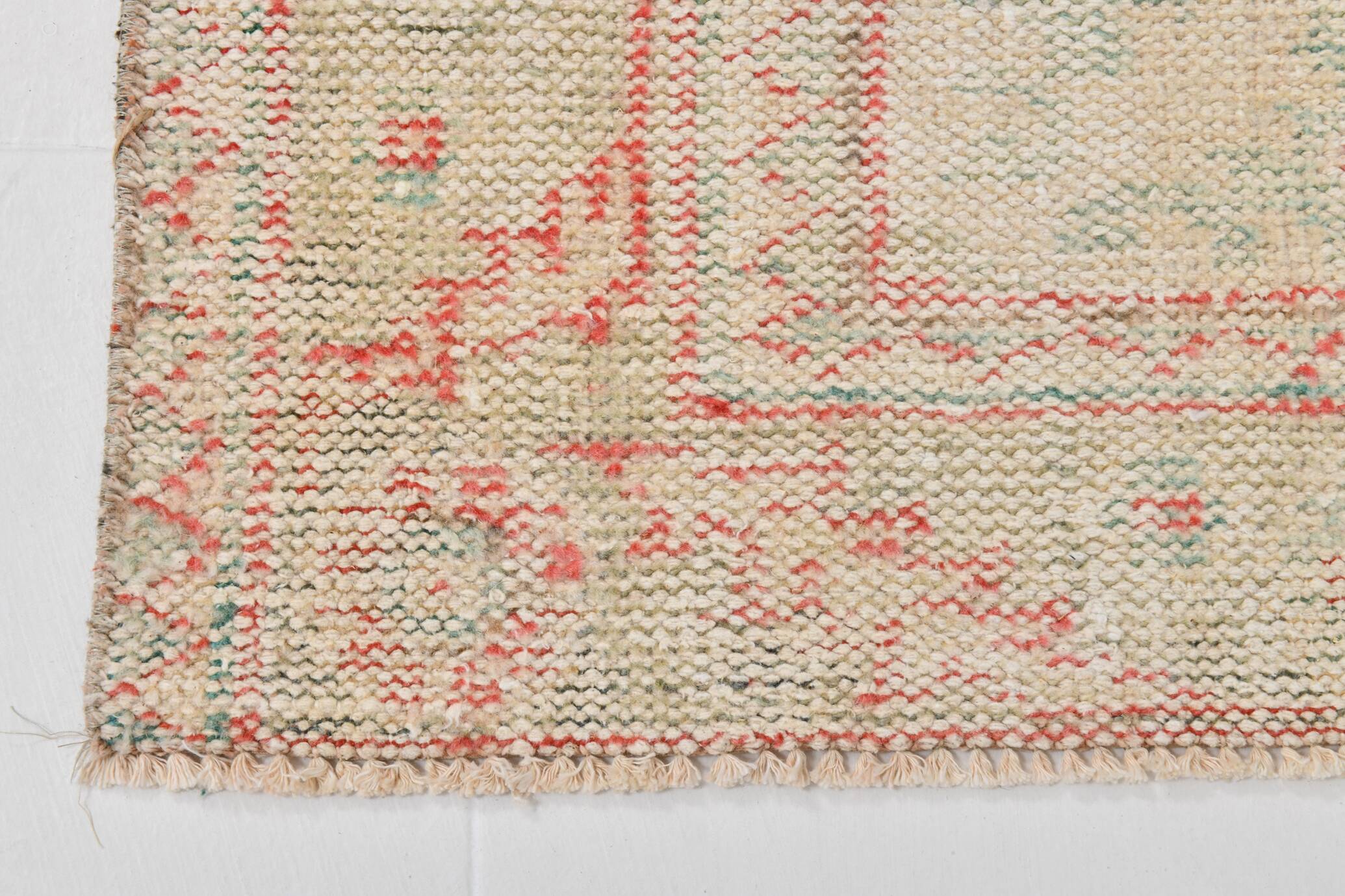 6x10 Pale Red Cream Turkish Vintage Rug,  172x295Cm SK 21080