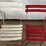 Set of 5 guinguette chairs