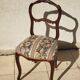 2 antique Louis XV style walnut chairs