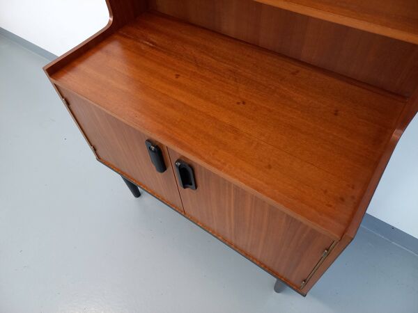 Bibliothèque étagère vintage style scandinave en teck des années 60