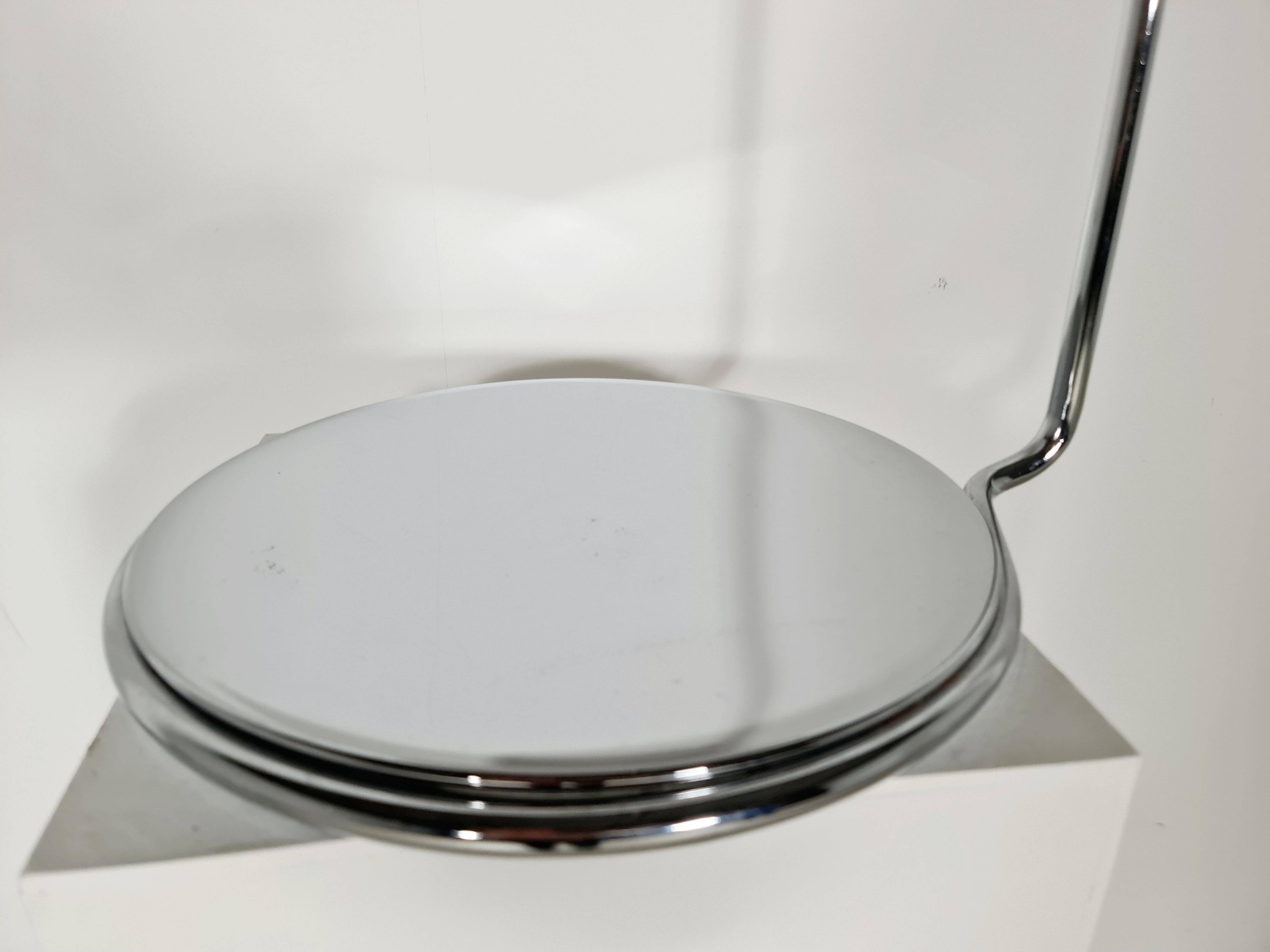 Harvey Guzzini, adjustable desk lamp in white stainless steel, 1960s