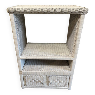 White wicker furniture