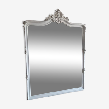 Miroir ancien à fronton 158x118 cm