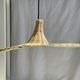 Small suspension, rattan luminaire in hat shape D:60cm