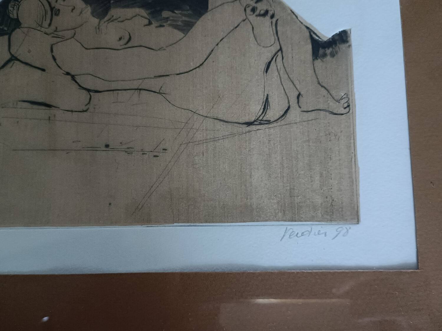 Engraving, nude, François Verdier