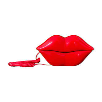 Phone red lips vintage 80's