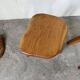 Pair of Henri Bataille oak stools