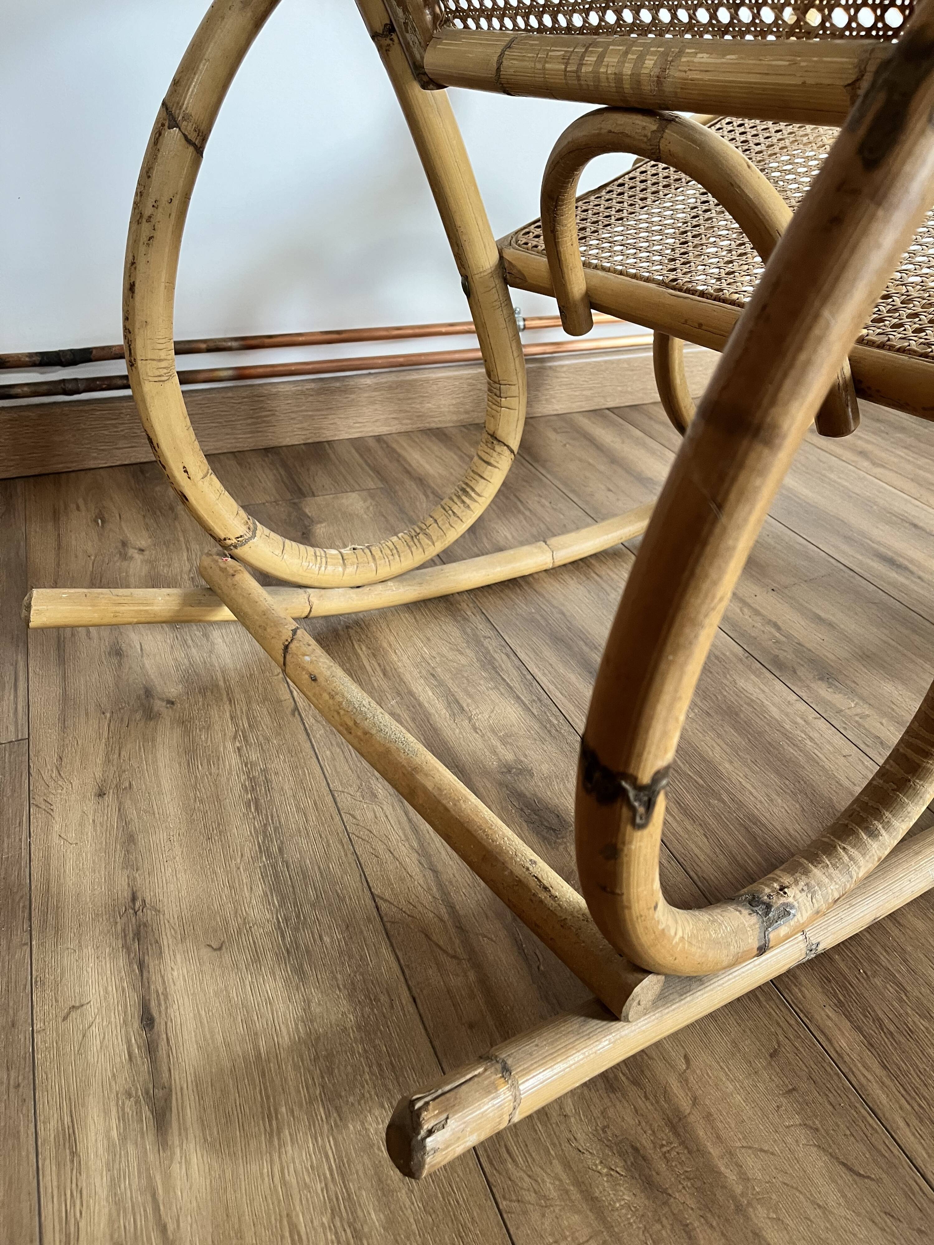 Adult model rattan rocking chair