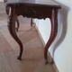Console with curved legs - mahogany - Louis XV style - carved wood