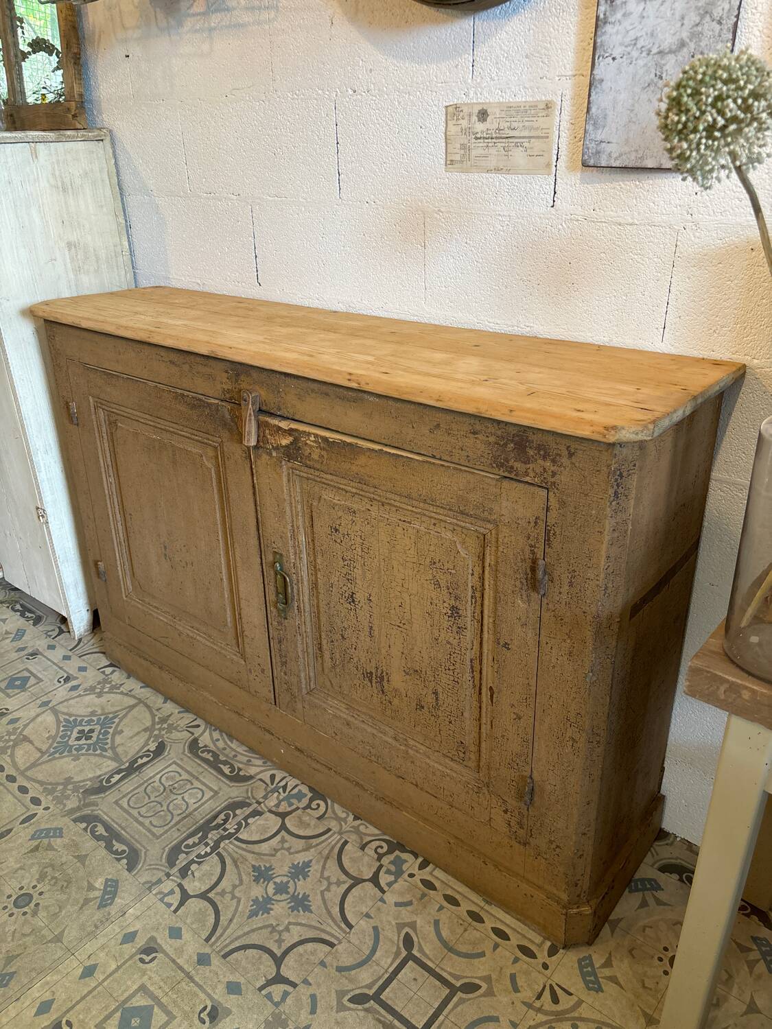 Brown patina sideboard