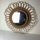 Vintage wicker mirror