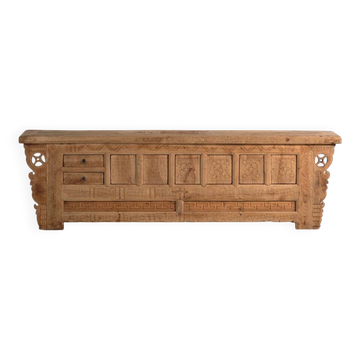 Antique carved buffet in fir wood – China, circa 1930