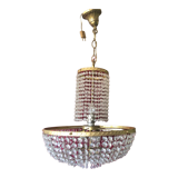 Chandelier basket pearls and tassels