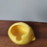 Vintage lemon-shaped slip ashtray