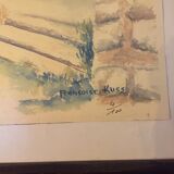 Watercolor by Françoise Küss signed