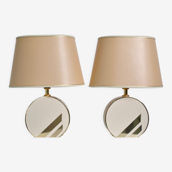 Pair of bedside lamps 1980