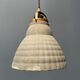 Old mercury glass hanging lamp with brass fixture