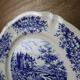 Vintage round dish Sarreguemines Castle model
