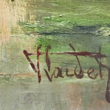 Painting "Tree River" HSP signed