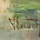 Painting "Tree River" HSP signed