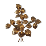 Design wall lamp in gold metal