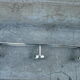 Coat rack in chromed steel 3 hooks 70s