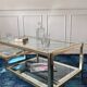 Vintage gold and silver coffee table