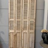 Old folding shutters with louvers