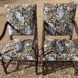 Paire de fauteuils Louis XIII
