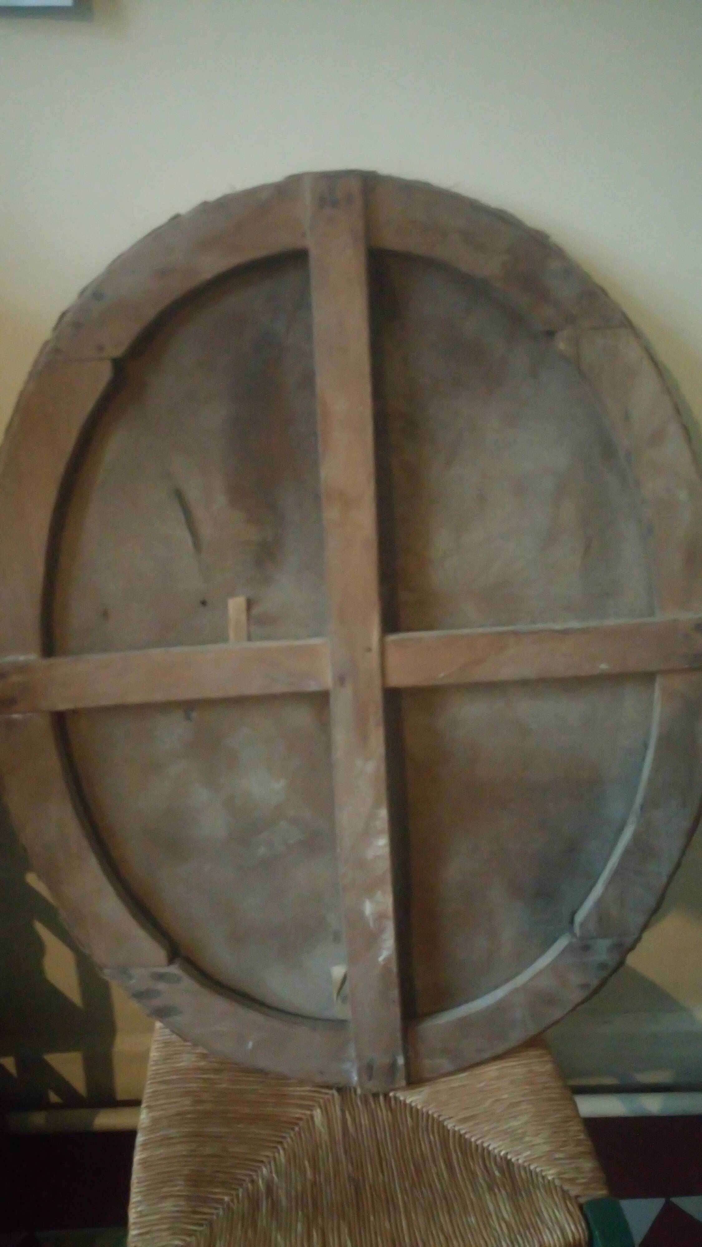 Portrait of oil man on canvas 19th