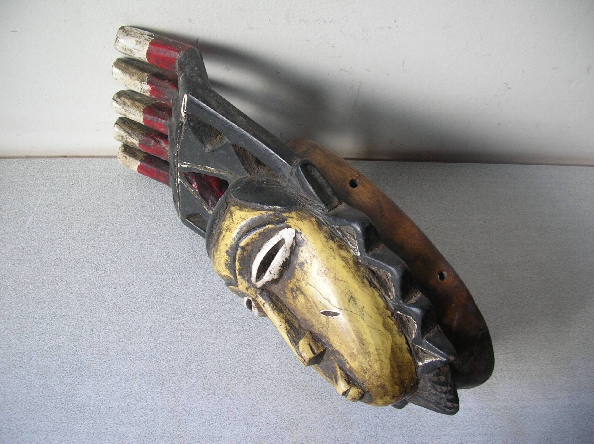 Antique African Yaouré Kokole Kwain mask Ivory Coast Ethnic art collection