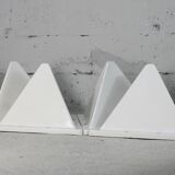 Fiberglass circa 1970. 6 tetrahedron-shaped elements. France.