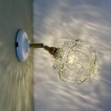 Vintage glass globe wall light