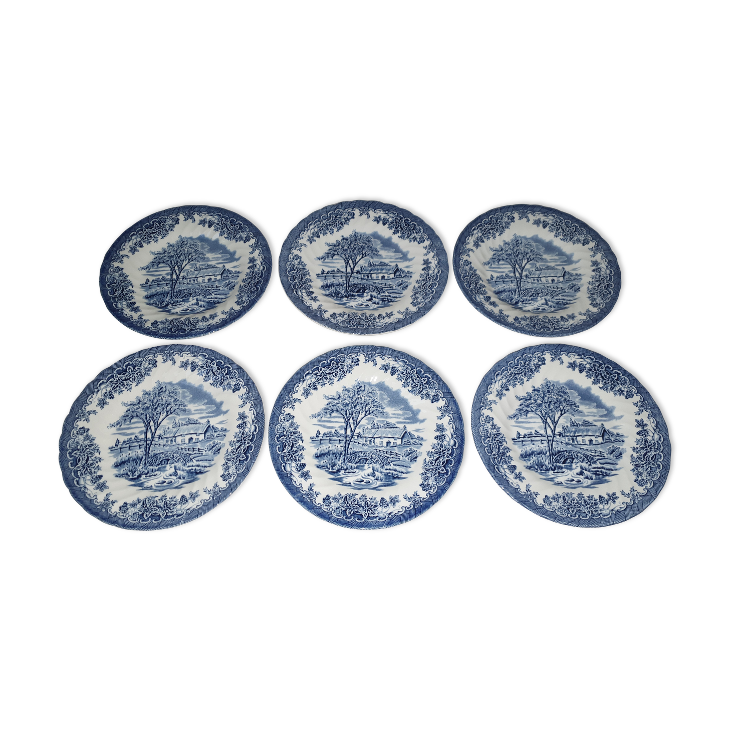 Lot de 6 assiettes à dessert