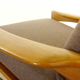 Fauteuil scandinave vintage en teck 1960s