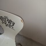 Lot de 4 chaises  Keith Haring d'Arne Jacobsen pour Firtz Hansen