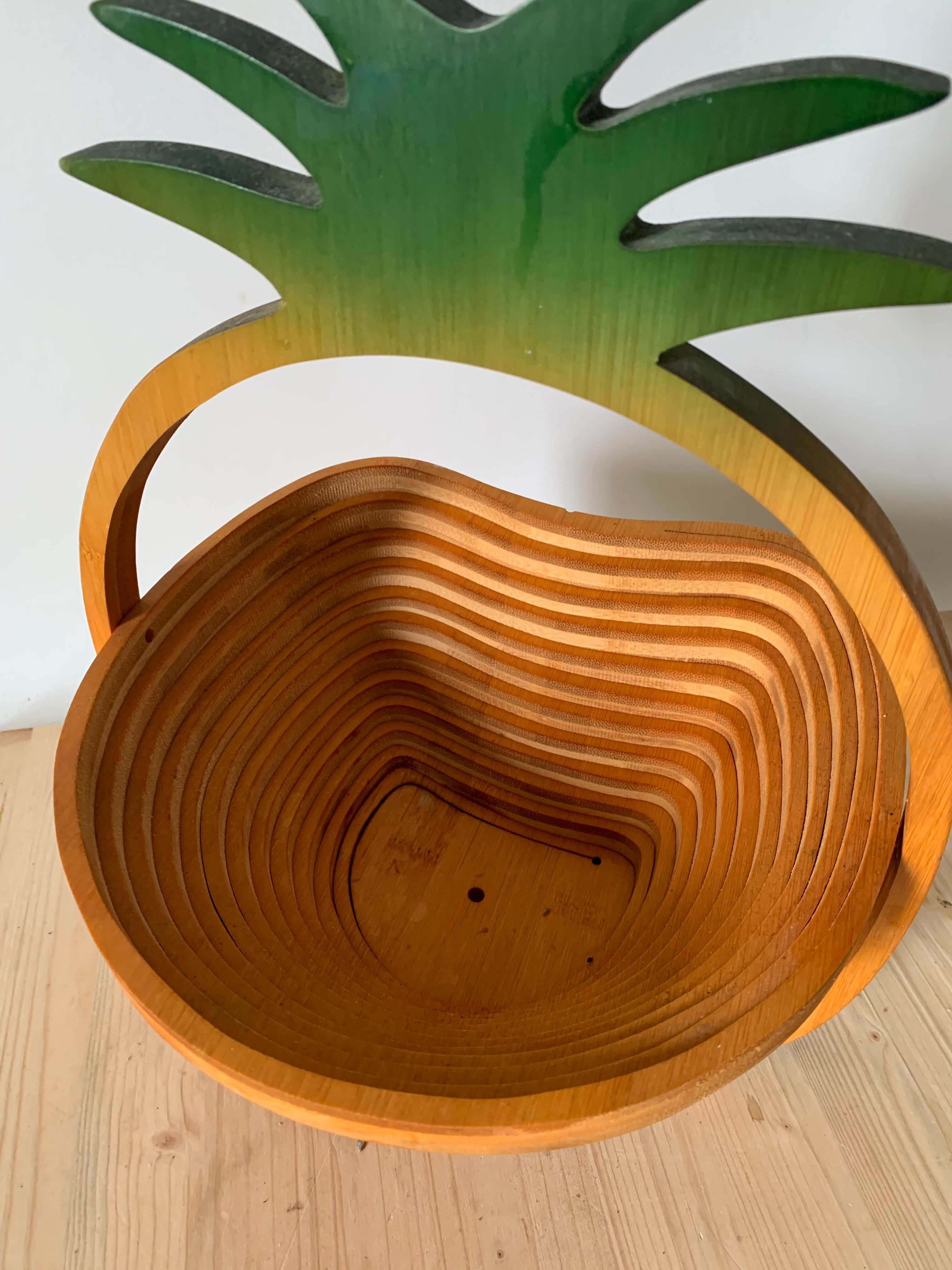 Pineapple fruit basket