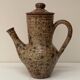 Large pyrite stoneware coffee pot, workshop work, 1970.
